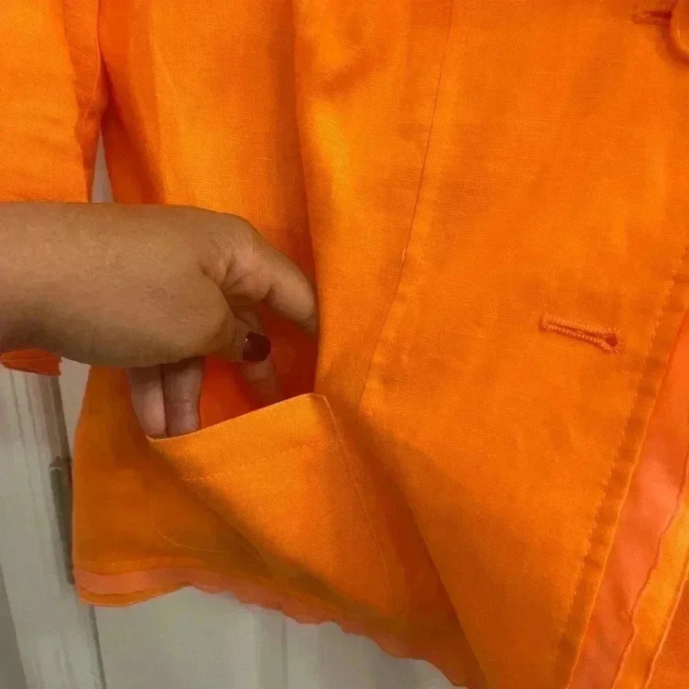 Peach Colored 3/4 Sleeve Jacket by Kim Roger’s - Picture 3 of 6